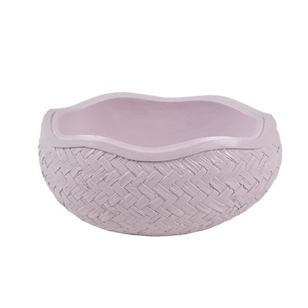 Uovo contenitore poly con coniglio H16 bianco rosa Clayre & Eef - immagine 3